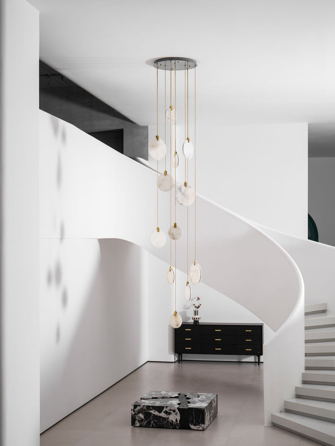 Lampa Wisząca z Alabastru Harvest