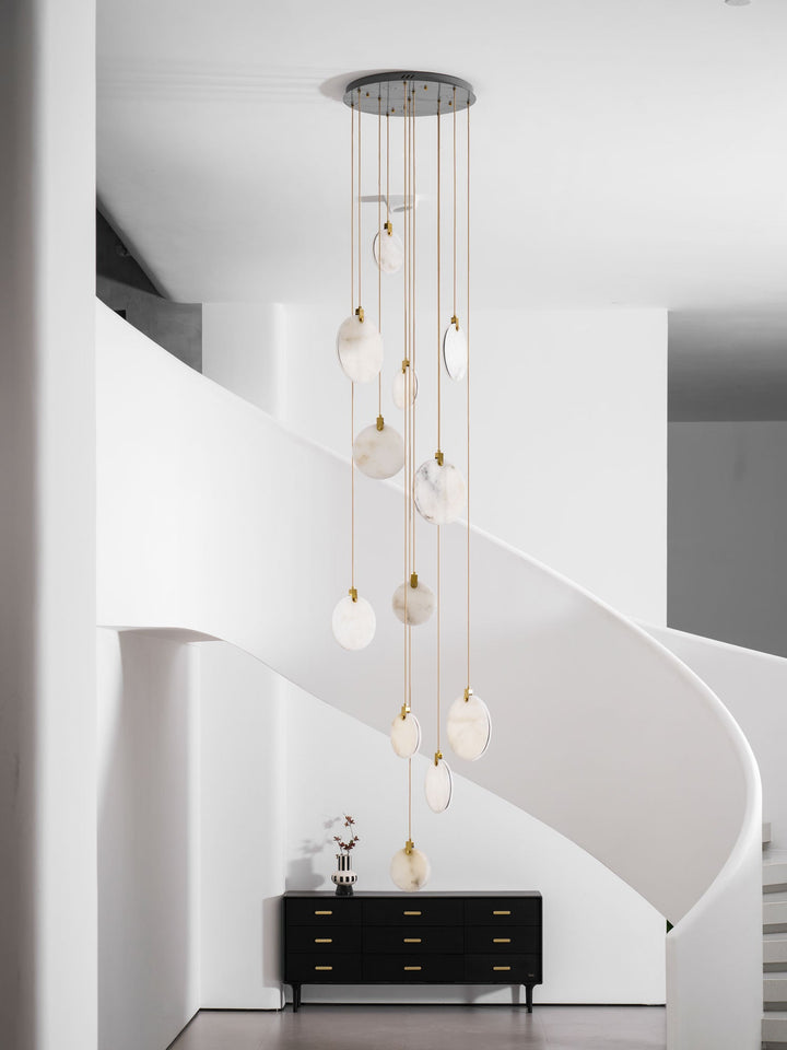 Lampa Wisząca z Alabastru Harvest