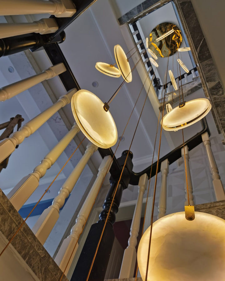 Lampa Wisząca z Alabastru Harvest