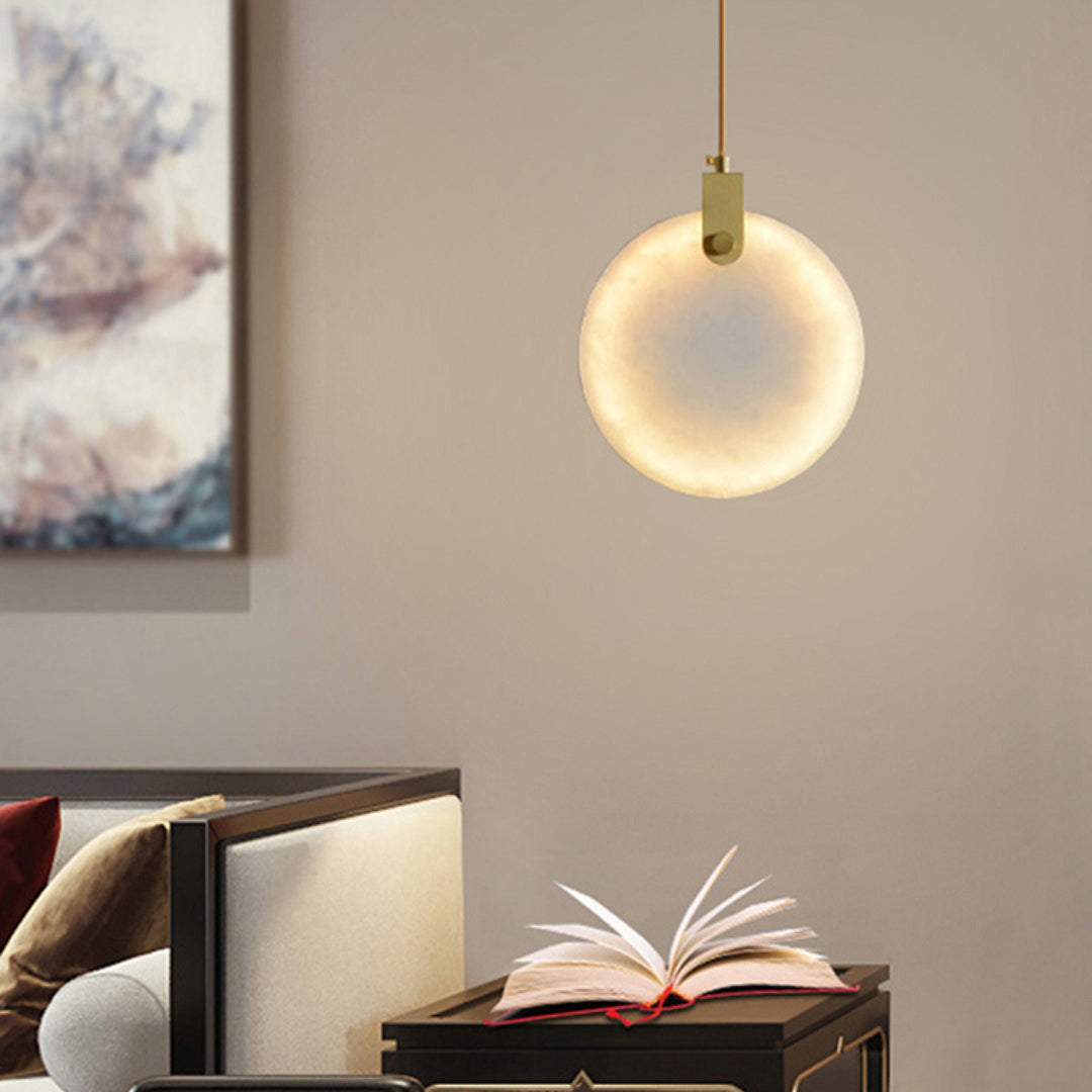 Lampa Wisząca z Alabastru Harvest