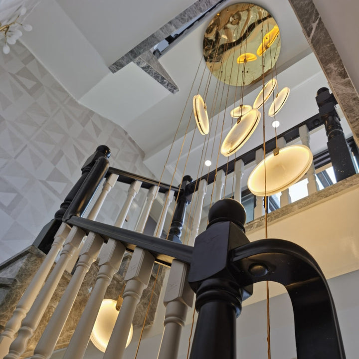 Lampa Wisząca z Alabastru Harvest