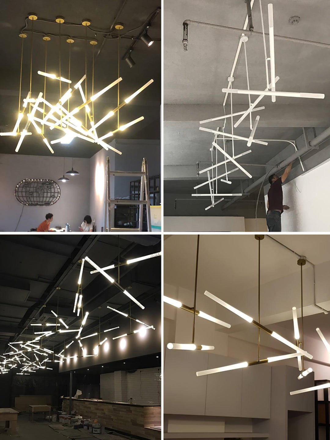 Liniowa lampa wisząca Hash