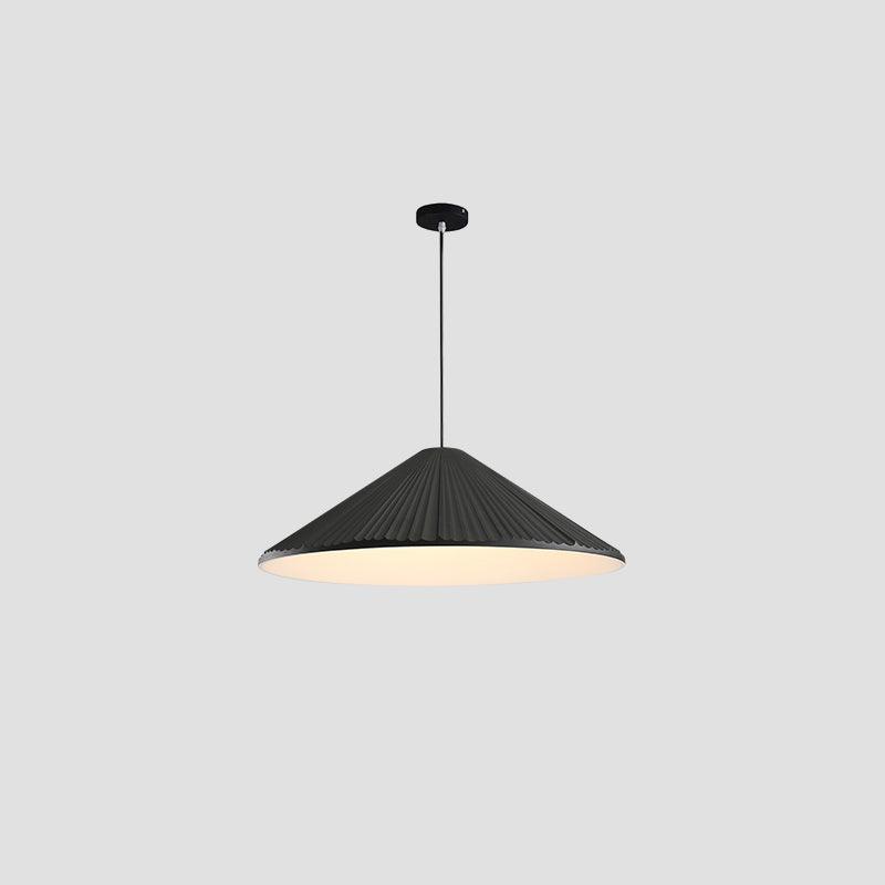 Lampa wisząca z żywicy w kształcie kapelusza