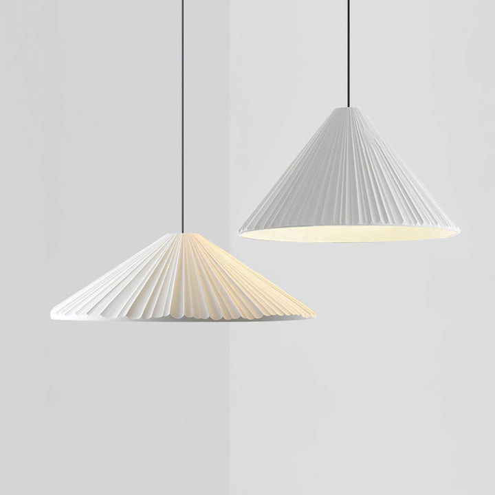 Lampa wisząca z żywicy w kształcie kapelusza