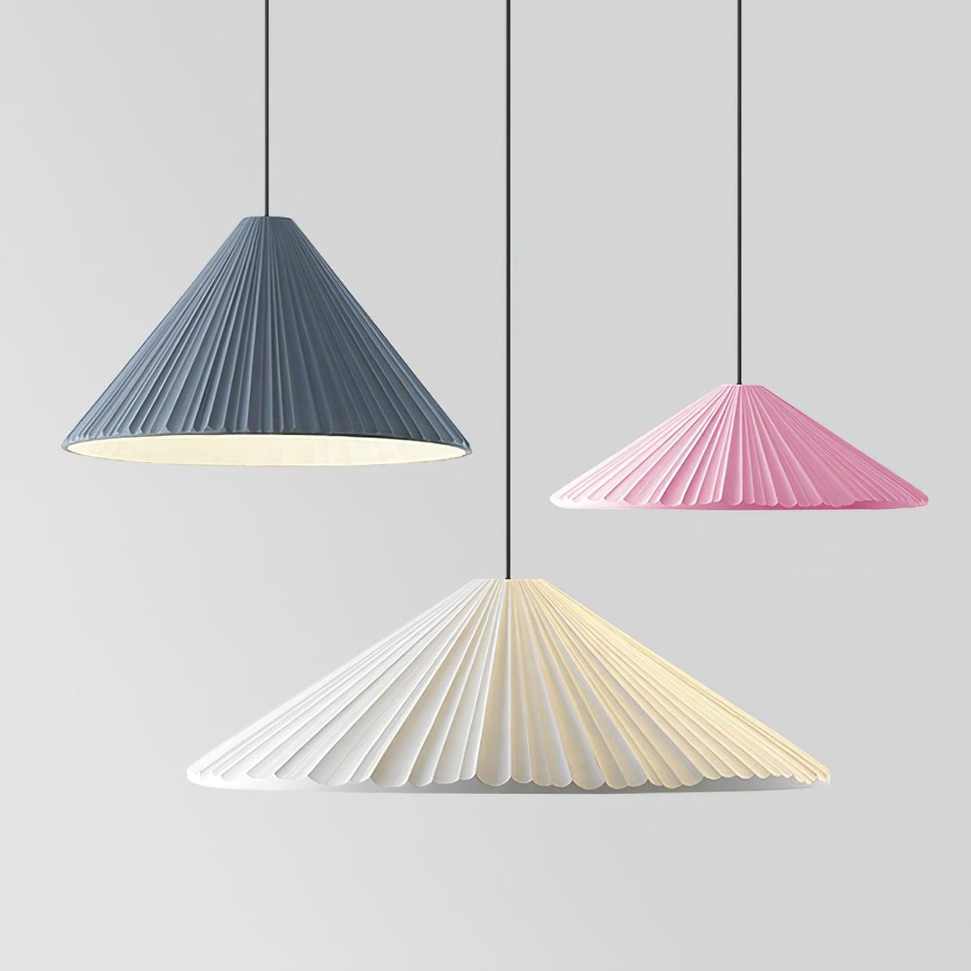 Lampa wisząca z żywicy w kształcie kapelusza