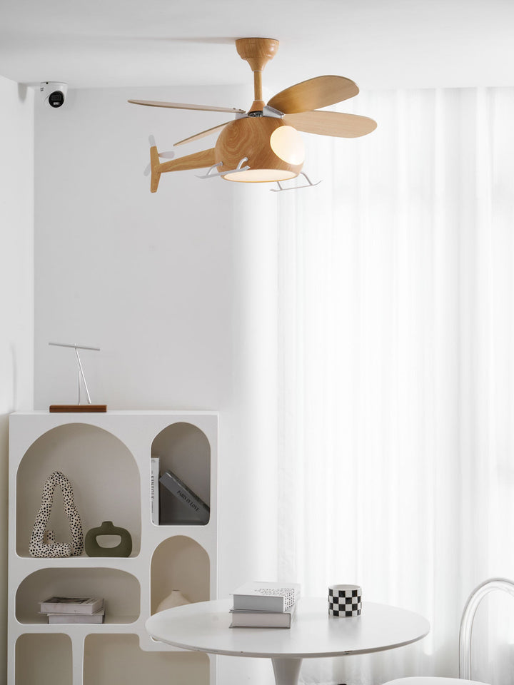 Lampa sufitowa wentylatora Heli Breeze dla dzieci