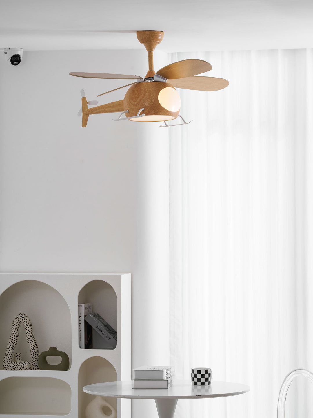 Lampa sufitowa wentylatora Heli Breeze dla dzieci