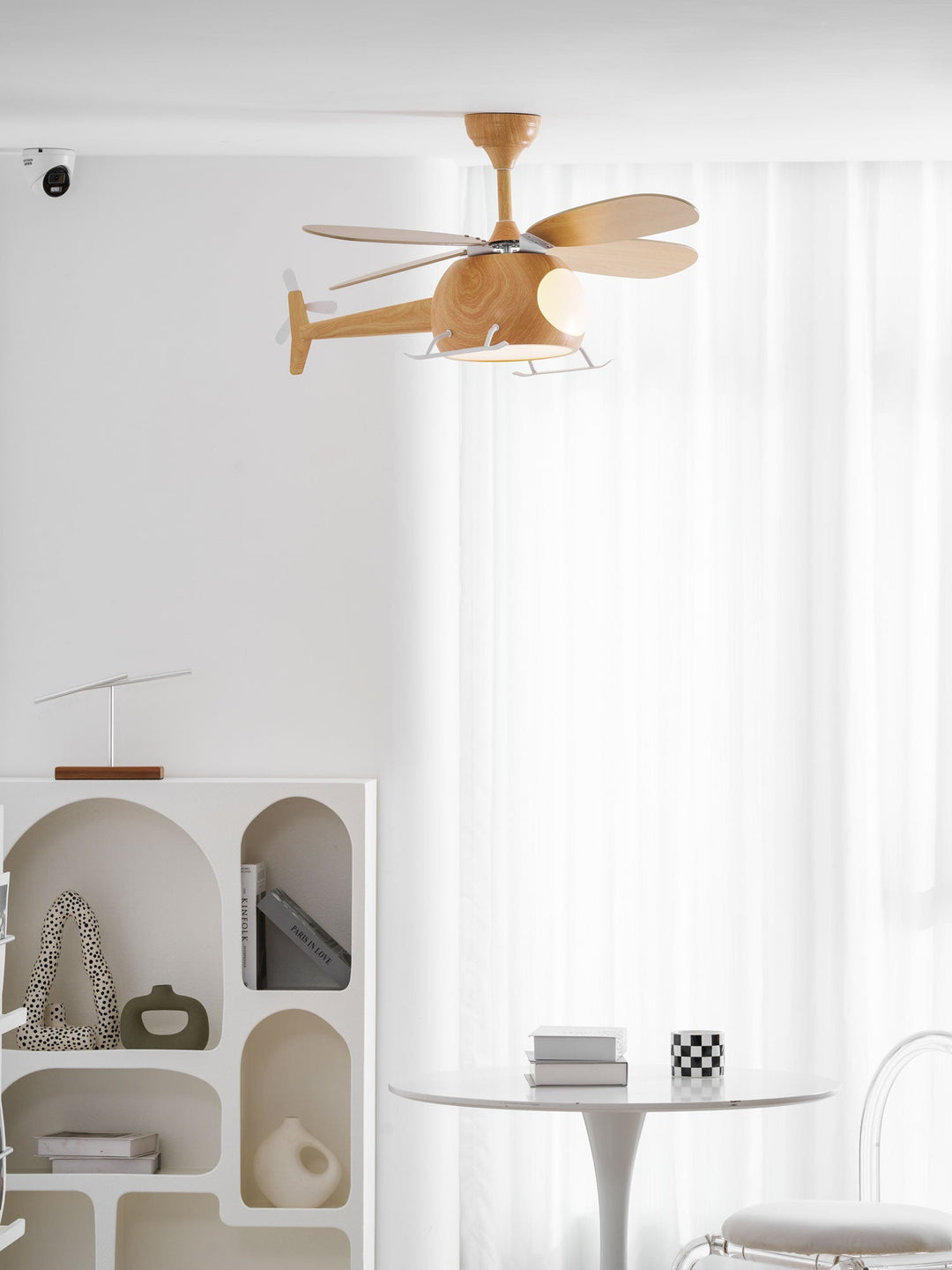 Lampa sufitowa wentylatora Heli Breeze dla dzieci