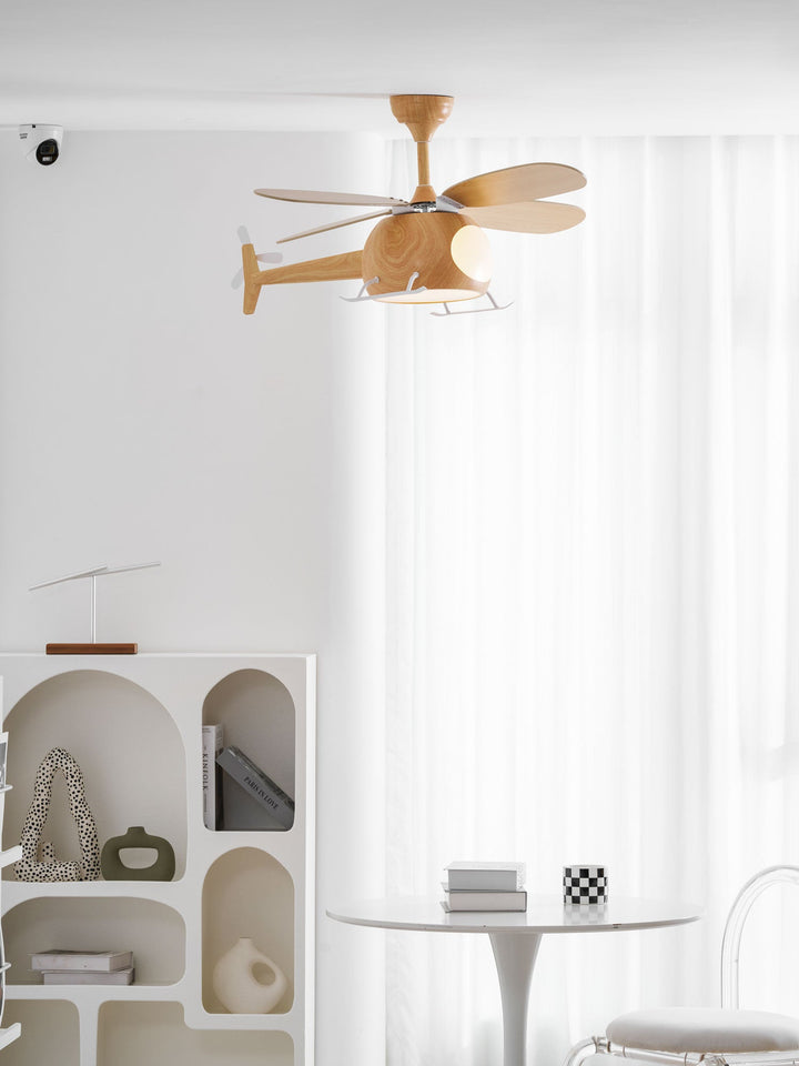Lampa sufitowa wentylatora Heli Breeze dla dzieci