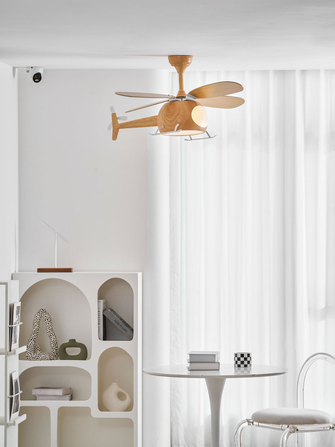 Lampa sufitowa wentylatora Heli Breeze dla dzieci