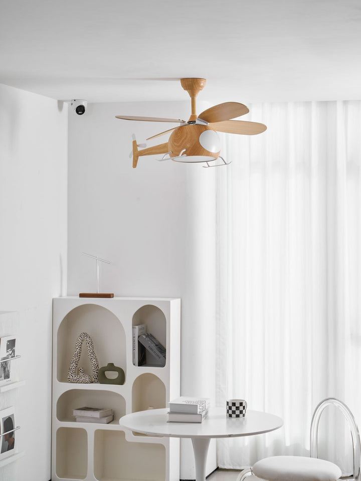 Lampa sufitowa wentylatora Heli Breeze dla dzieci