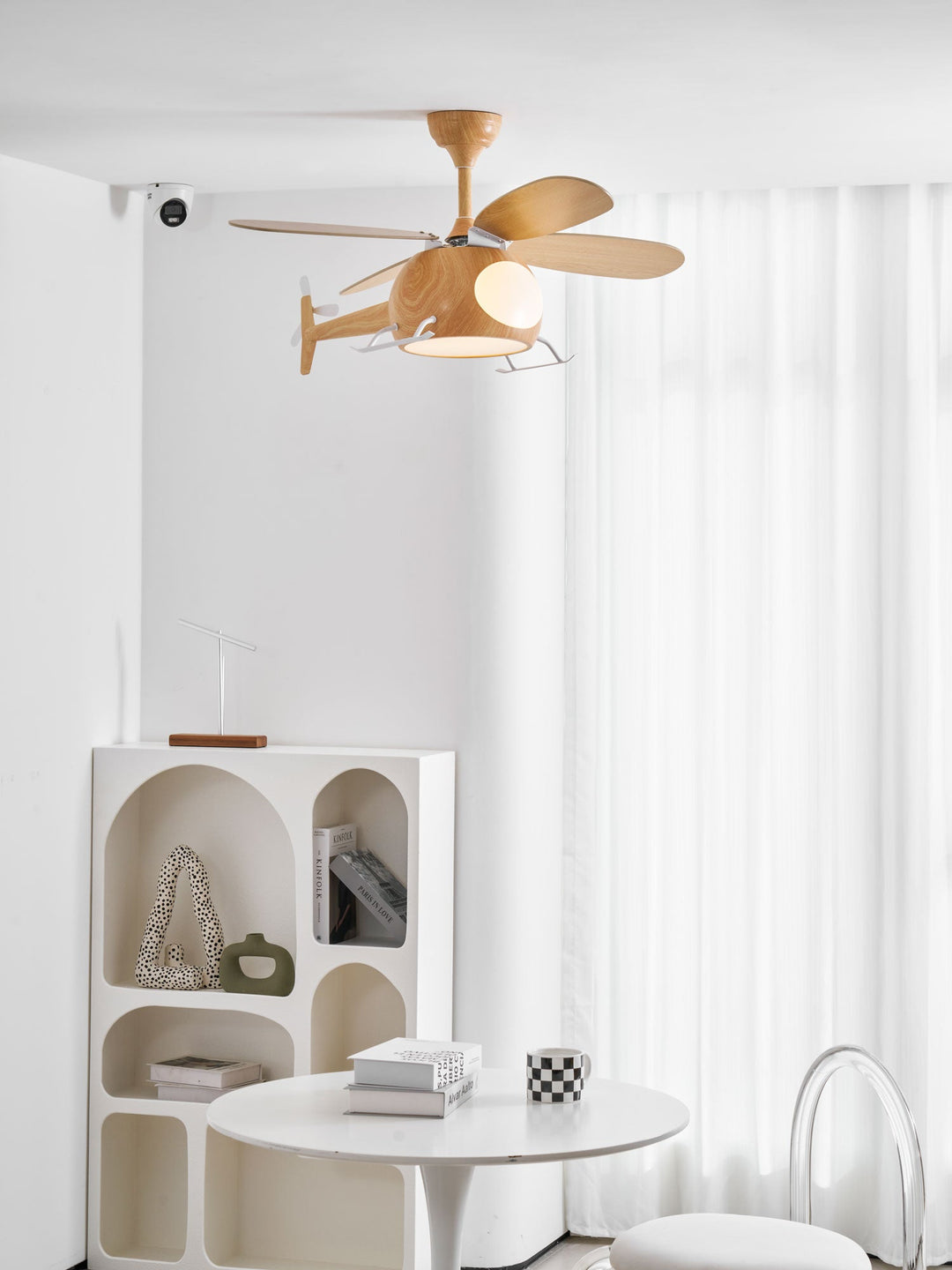 Lampa sufitowa wentylatora Heli Breeze dla dzieci