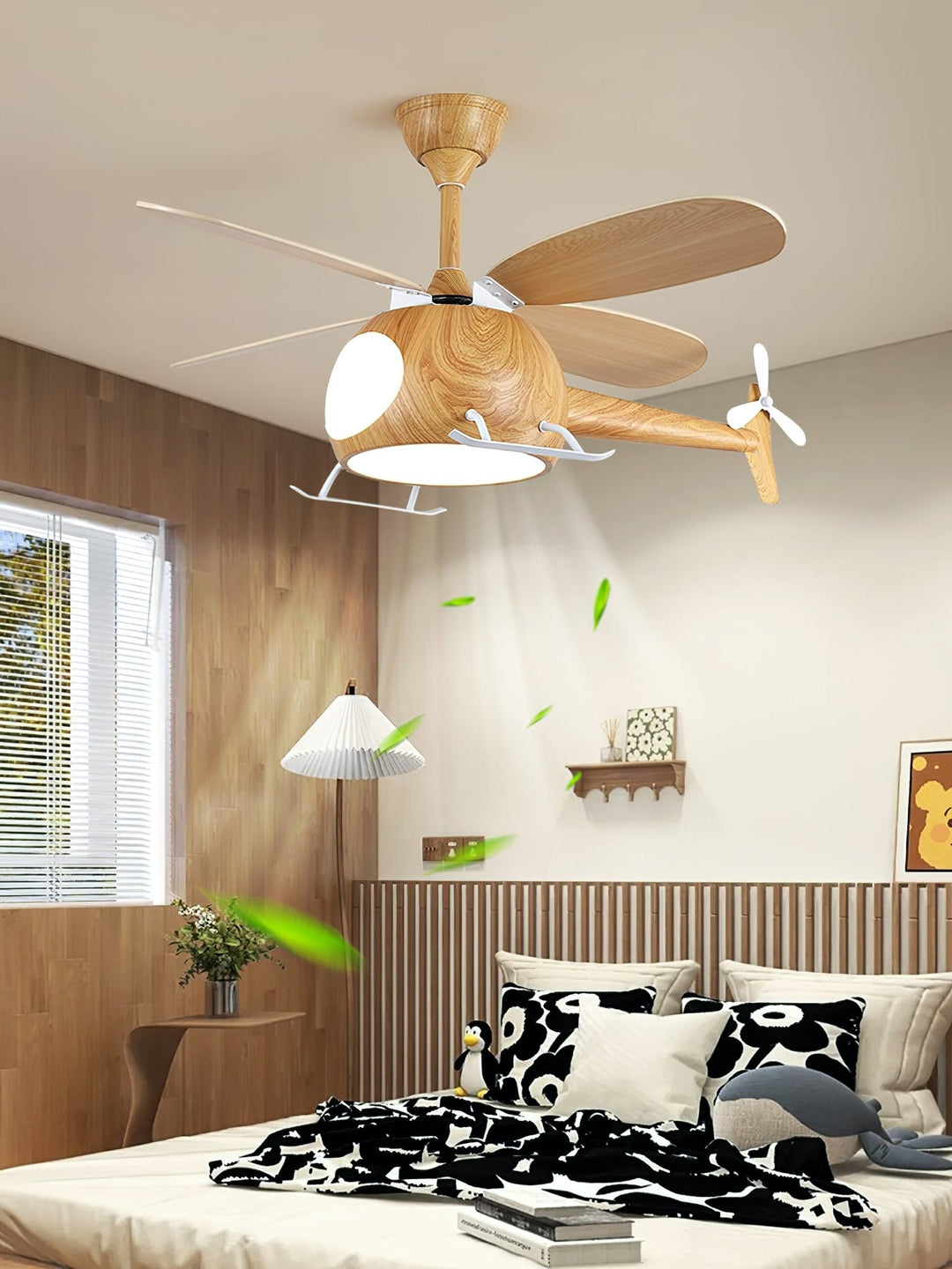 Lampa sufitowa wentylatora Heli Breeze dla dzieci