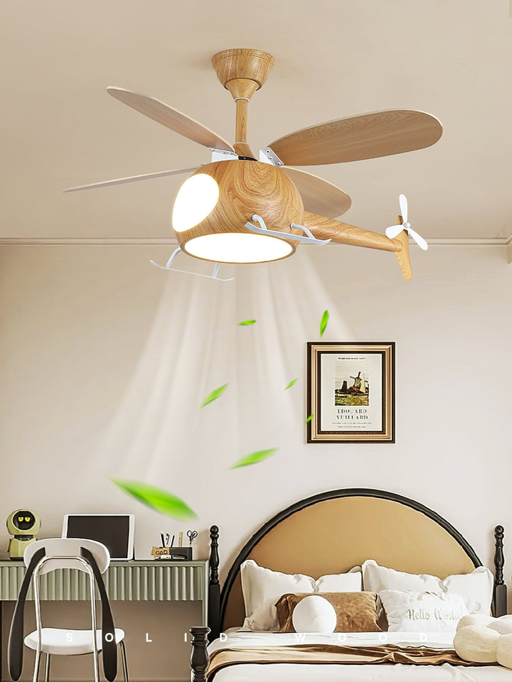 Lampa sufitowa wentylatora Heli Breeze dla dzieci