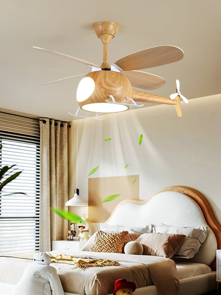 Lampa sufitowa wentylatora Heli Breeze dla dzieci