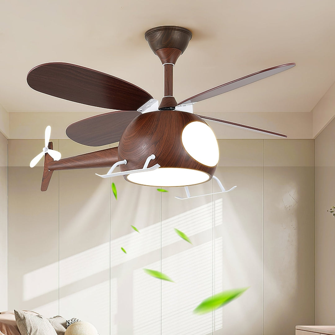 Lampa sufitowa wentylatora Heli Breeze dla dzieci