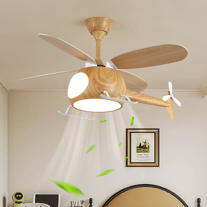 Lampa sufitowa wentylatora Heli Breeze dla dzieci