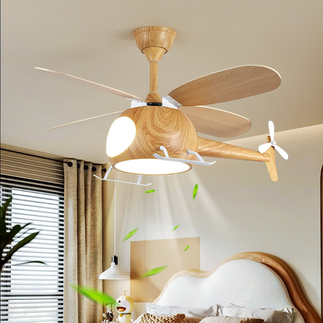 Lampa sufitowa wentylatora Heli Breeze dla dzieci