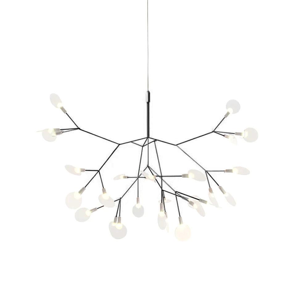 Czarny żyrandol LED Firefly