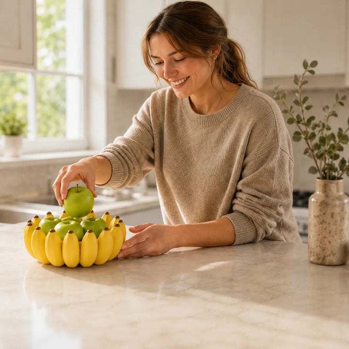 Frutera – Dekoracyjna Miska na Owoce w Kształcie Bananów na Blaty