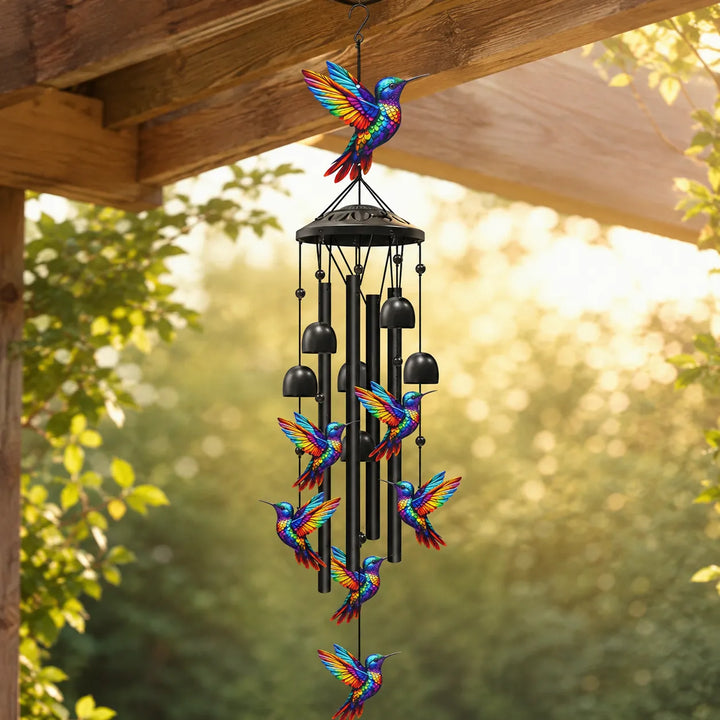 Dźwięki ptaków – Tęczowy dzwonek kolibrów do ogrodu, patio i werandy
