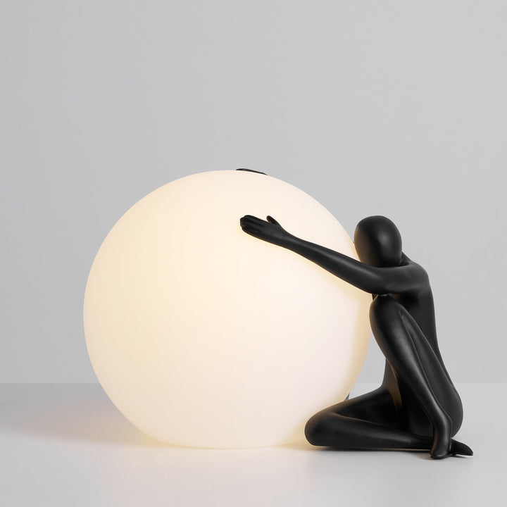 Lampa stołowa humanoidalna z kulą
