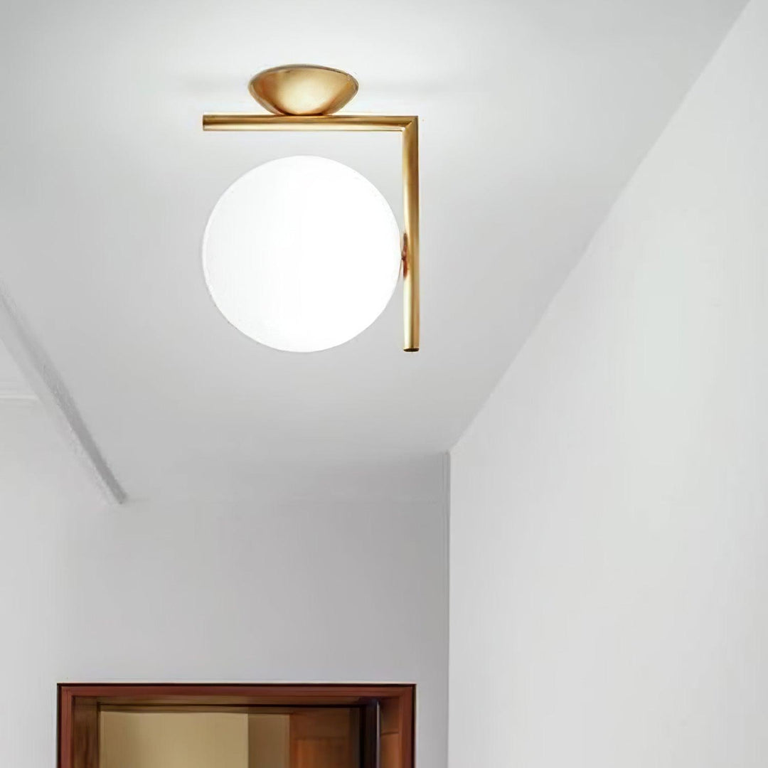 Lampa Ścienna z Opalizowanego Szkła