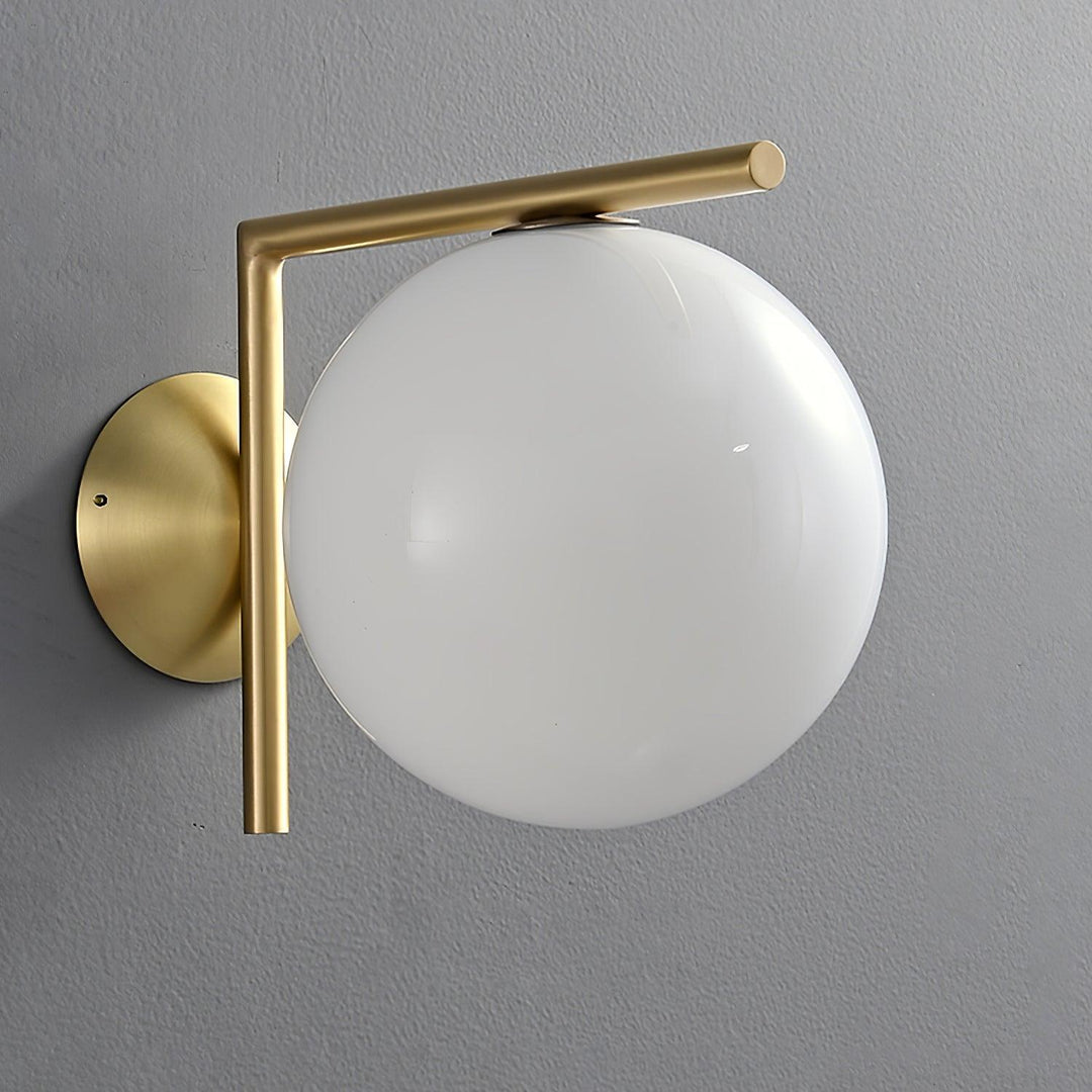 Lampa Ścienna z Opalizowanego Szkła