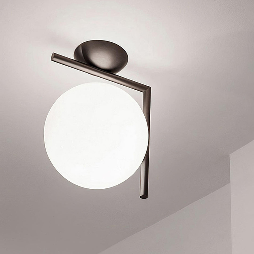 Lampa Ścienna z Opalizowanego Szkła