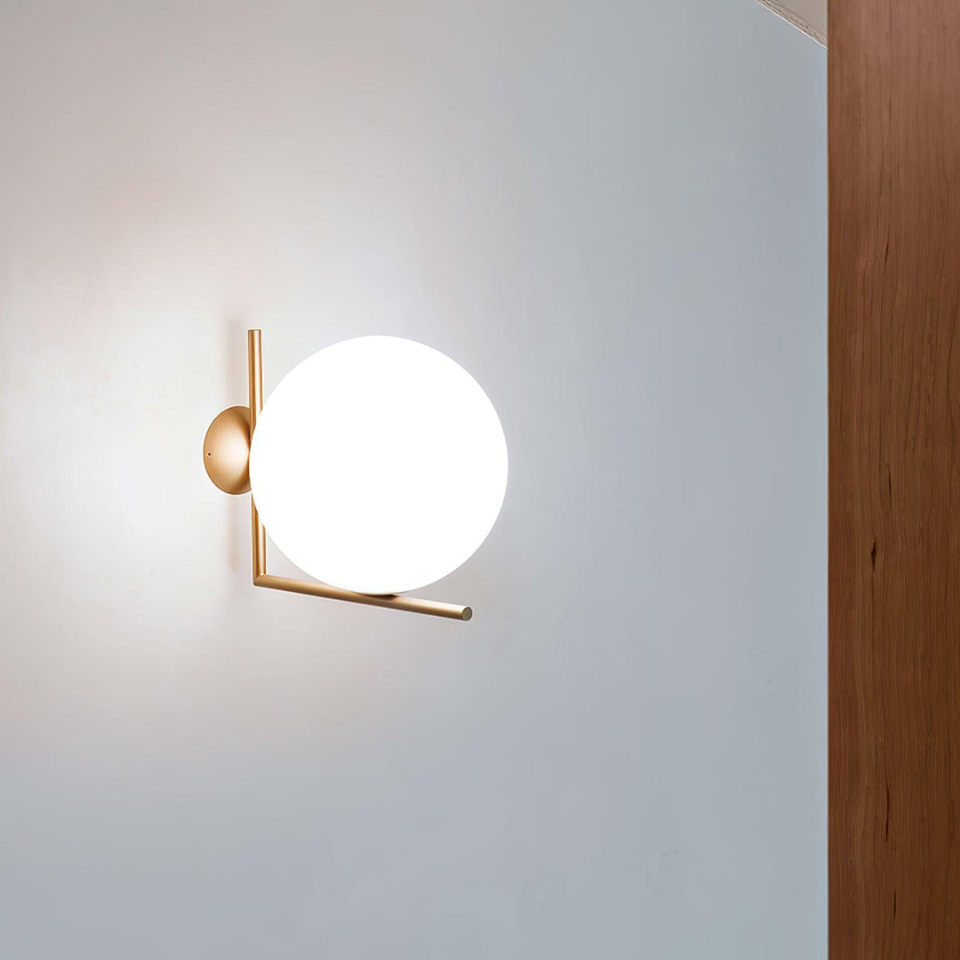 Lampa Ścienna z Opalizowanego Szkła