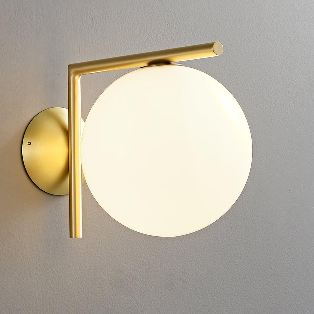 Lampa Ścienna z Opalizowanego Szkła
