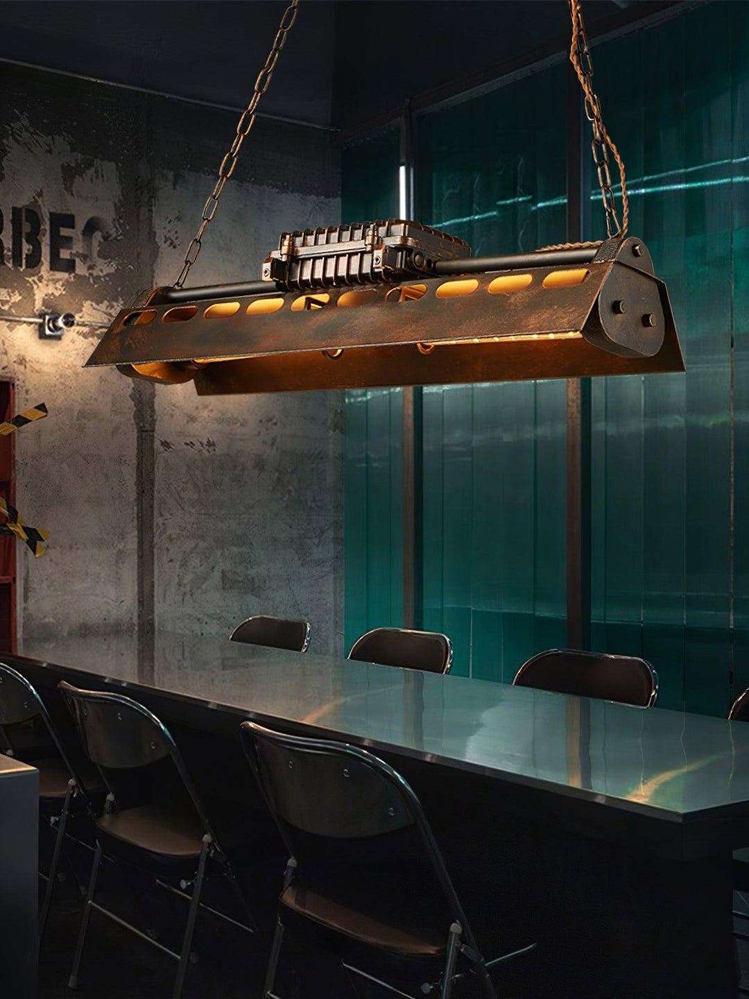 Industrialny Żyrandol Steampunk
