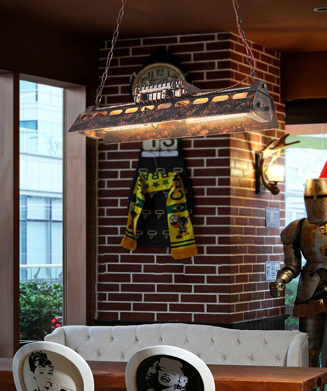Industrialny Żyrandol Steampunk