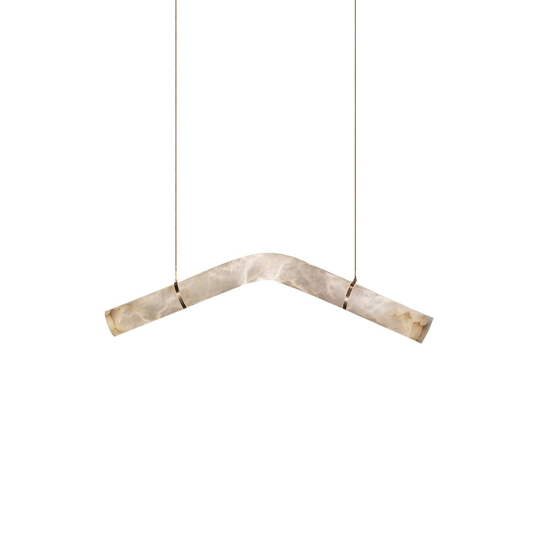 Uproszczona Lampa Wisząca z Alabastru