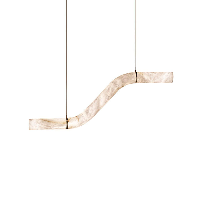Uproszczona Lampa Wisząca z Alabastru