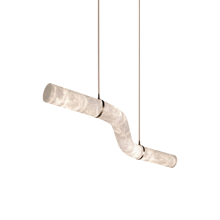 Uproszczona Lampa Wisząca z Alabastru