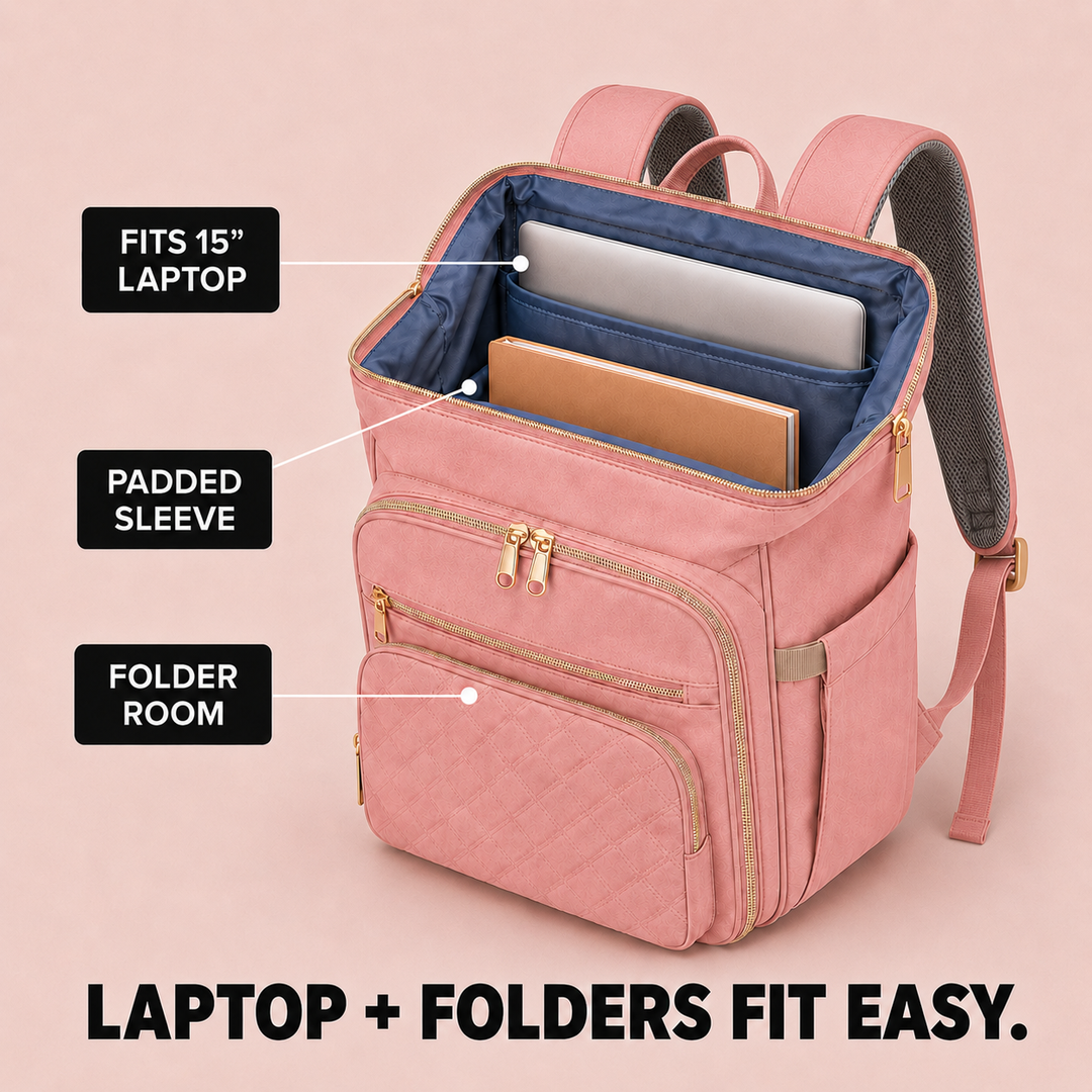 Carryla – Izolowany Plecak z Pojemnikiem na Lunch, Miejsce na Laptop, Wodoodporny Oxford