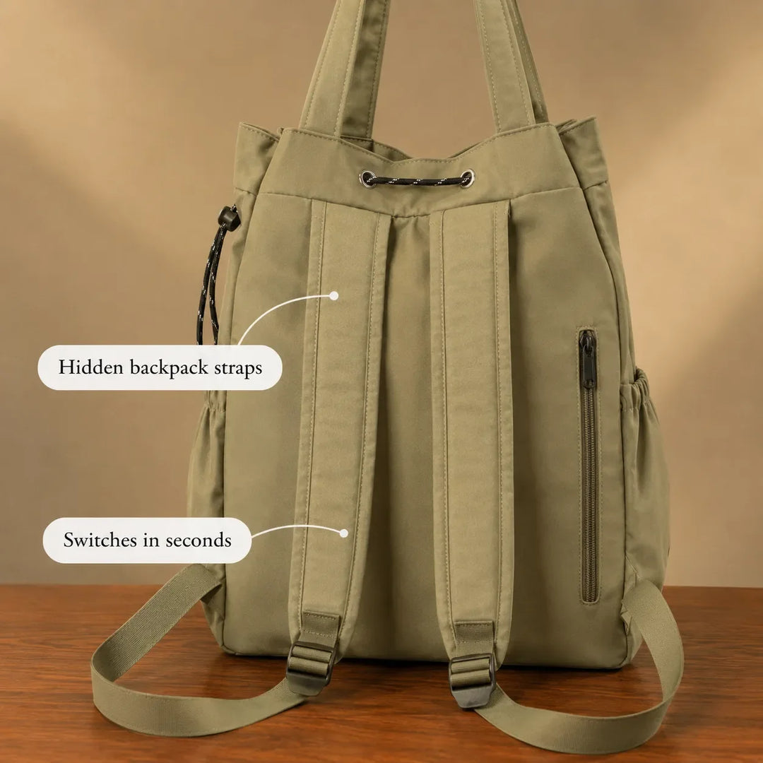 Torba Carryall – Konwertowalna torba z troczkami i plecak z kieszeniami cargo