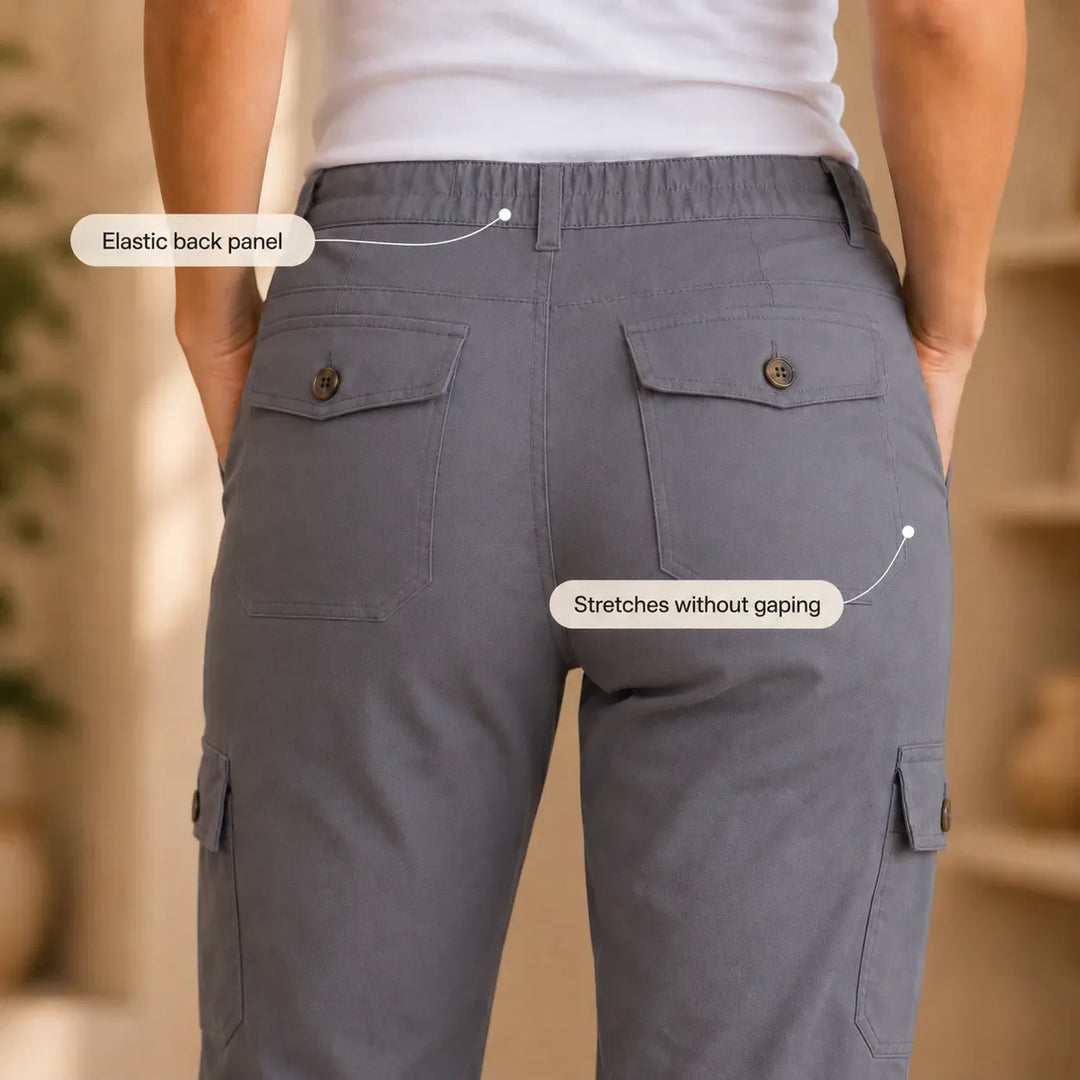 Caliva – Spodnie Capri Cargo z Cuffed Hem i Kieszeniami
