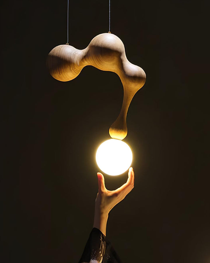 Lampa Wisząca Jenna z Drewna