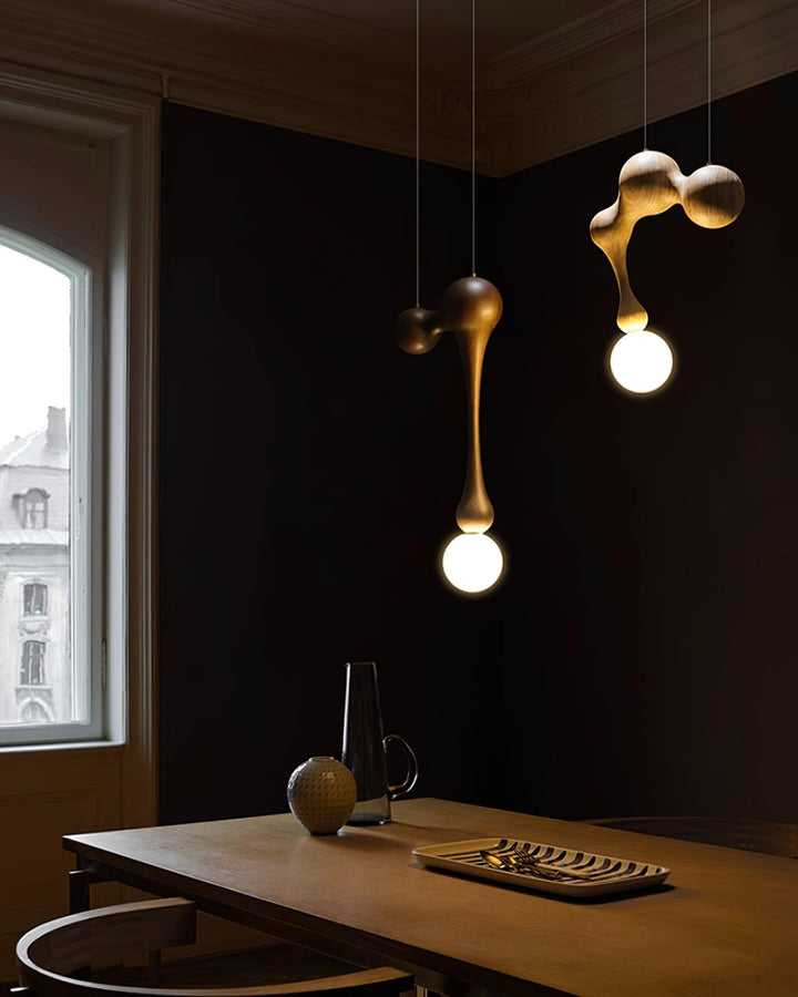 Lampa Wisząca Jenna z Drewna