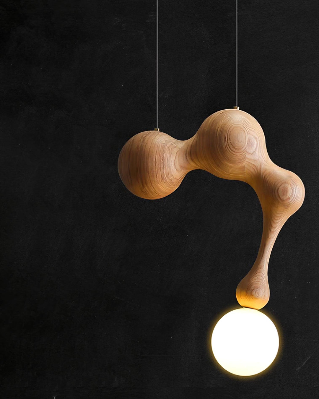 Lampa Wisząca Jenna z Drewna