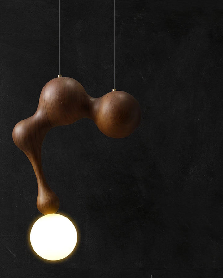 Lampa Wisząca Jenna z Drewna