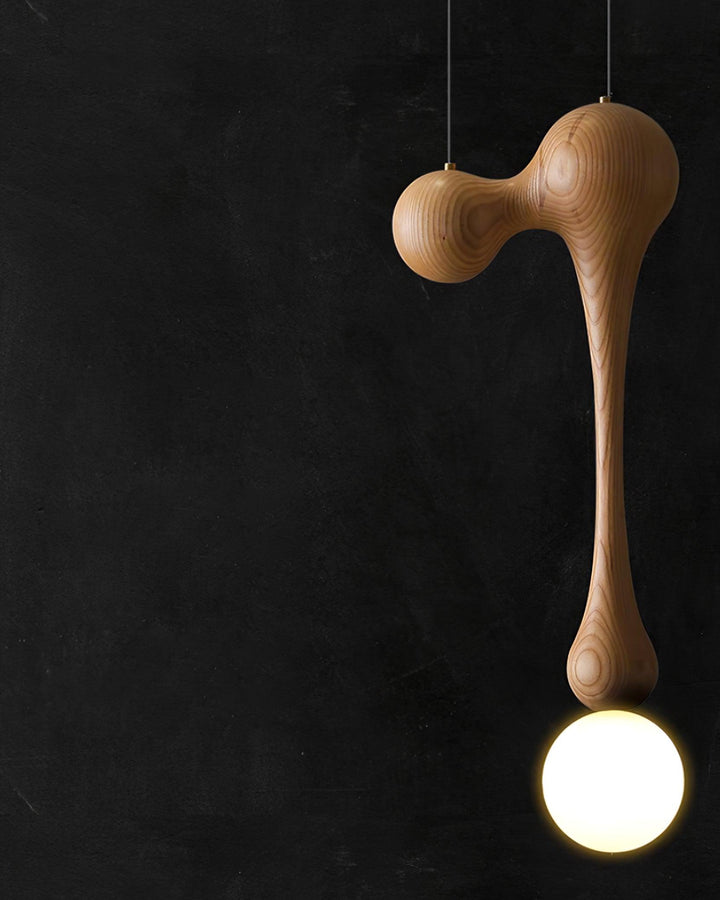 Lampa Wisząca Jenna z Drewna