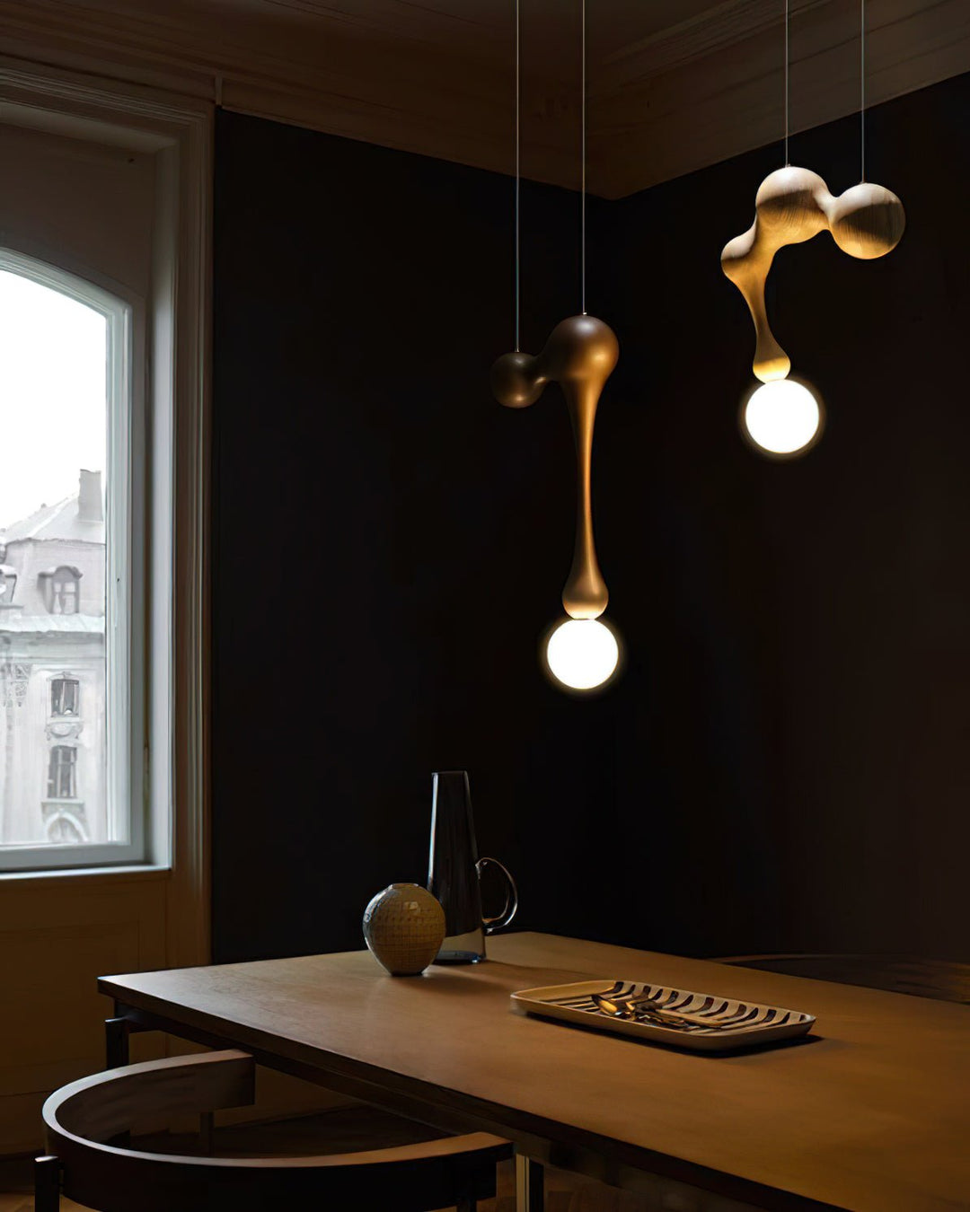 Lampa Wisząca Jenna z Drewna