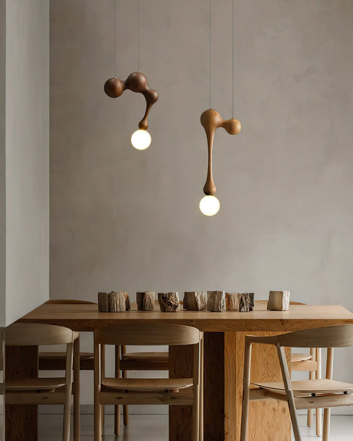 Lampa Wisząca Jenna z Drewna