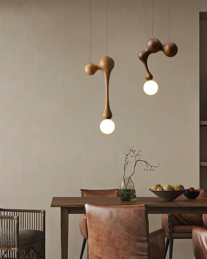 Lampa Wisząca Jenna z Drewna