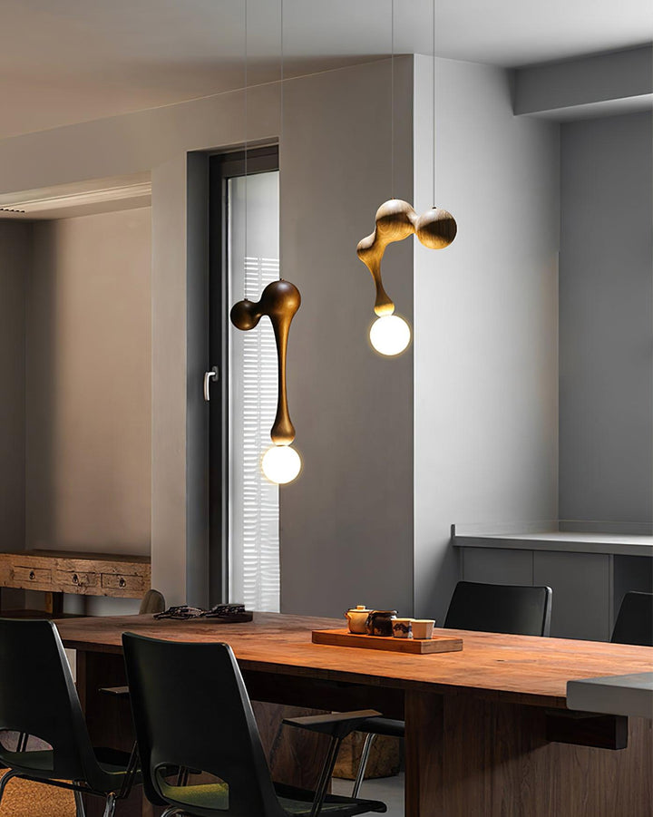 Lampa Wisząca Jenna z Drewna
