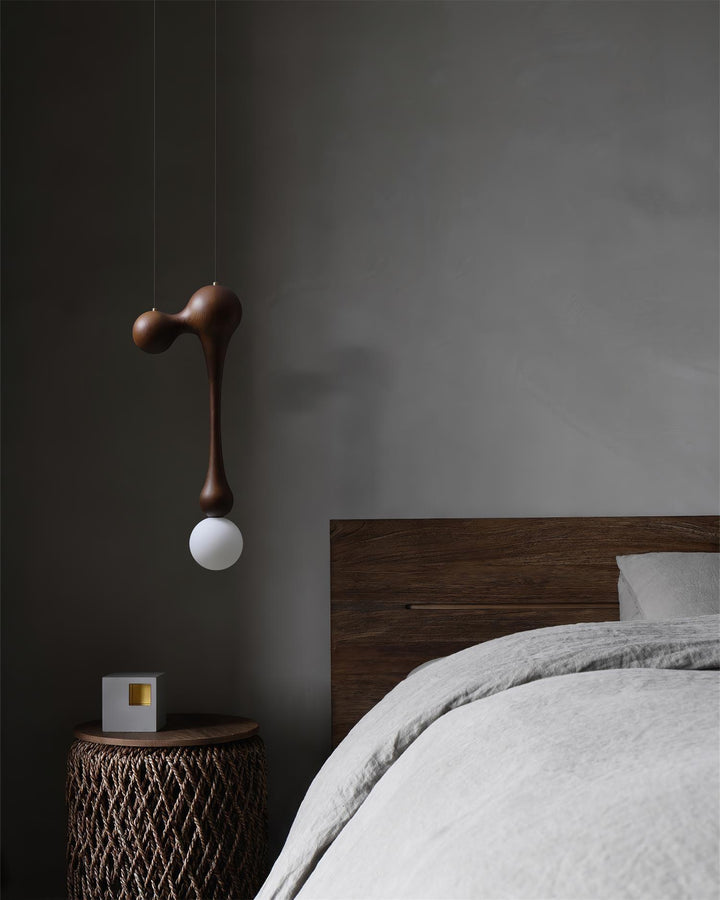 Lampa Wisząca Jenna z Drewna