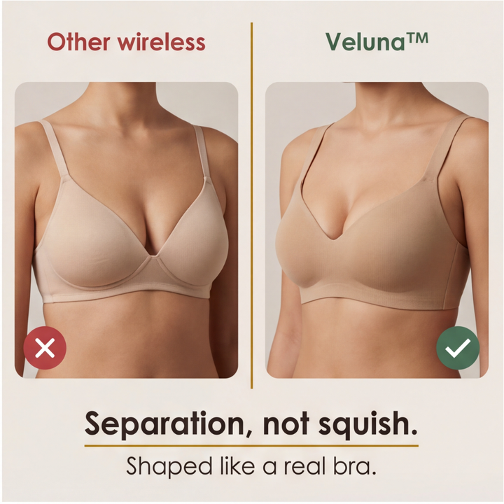 Veluna – Bezprzewodowy biustonosz Jelly Strip dla całodziennych wygód